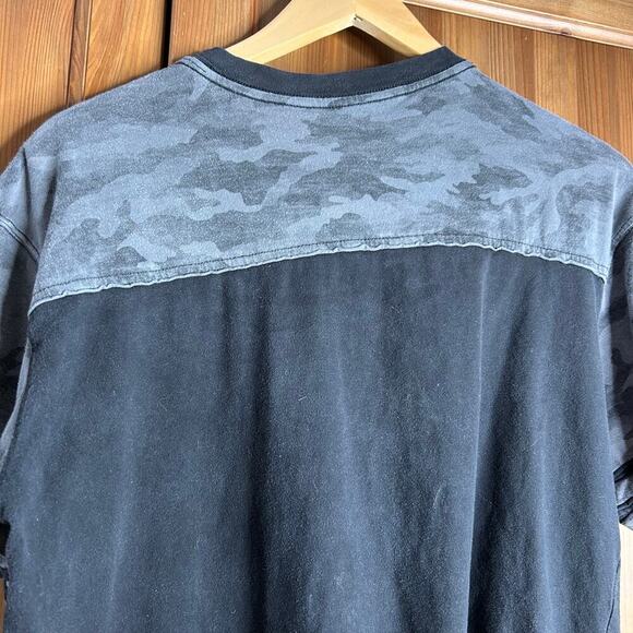 Affliction Mens Divio Vrnsh T-Shirt Large Black Live Fast Y2K Skull Grunge FLAW - Picture 6 of 7